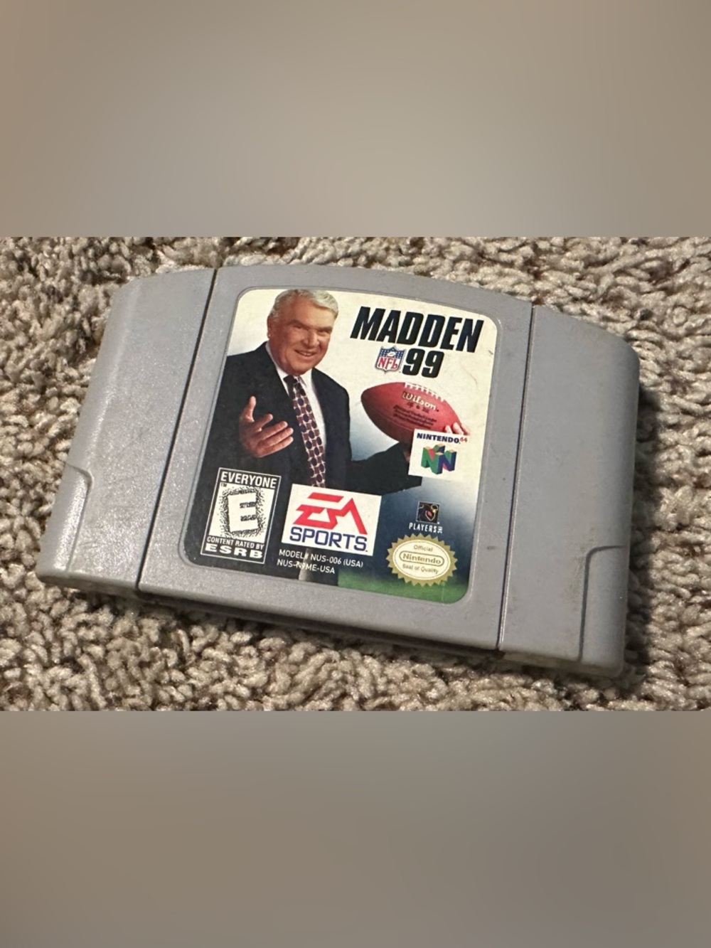 Madden NFL 99 Nintendo 64 Game